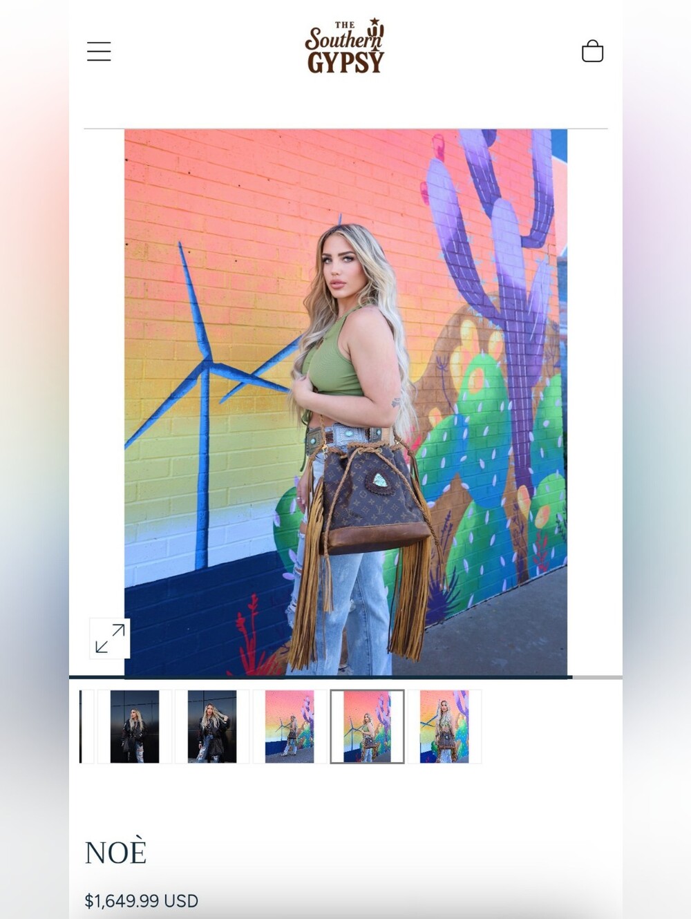 Repurposed LV Noe Bag - Picture 3 of 12